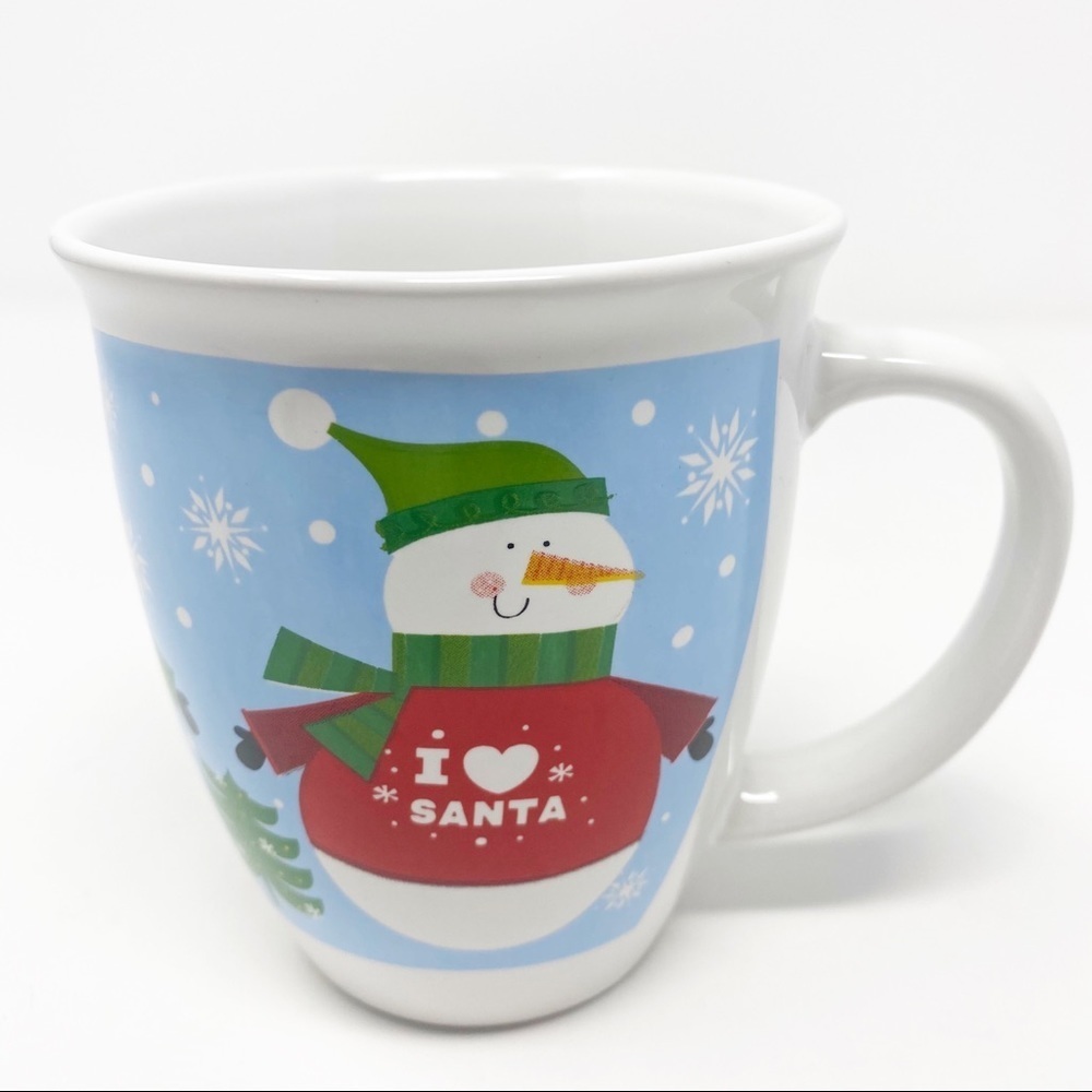 ROYAL NORFOLK Snowman “I Love Santa” Christmas Mug